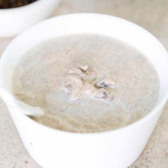 Sole Soups Mushrooms front view