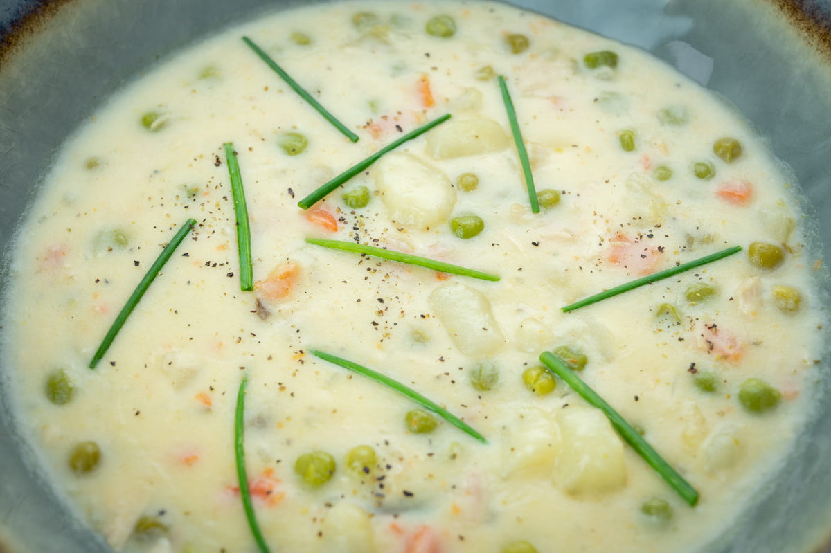 Sole Soups Chicken Pot Pie Chowder close view