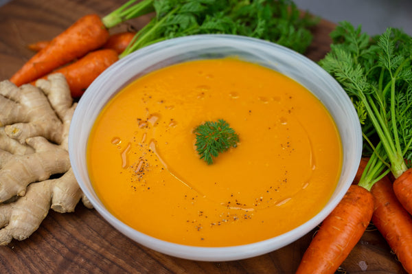 Sole Soups Carrot Ginger with Coconut Milk front view