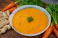 Sole Soups Carrot Ginger with Coconut Milk front view