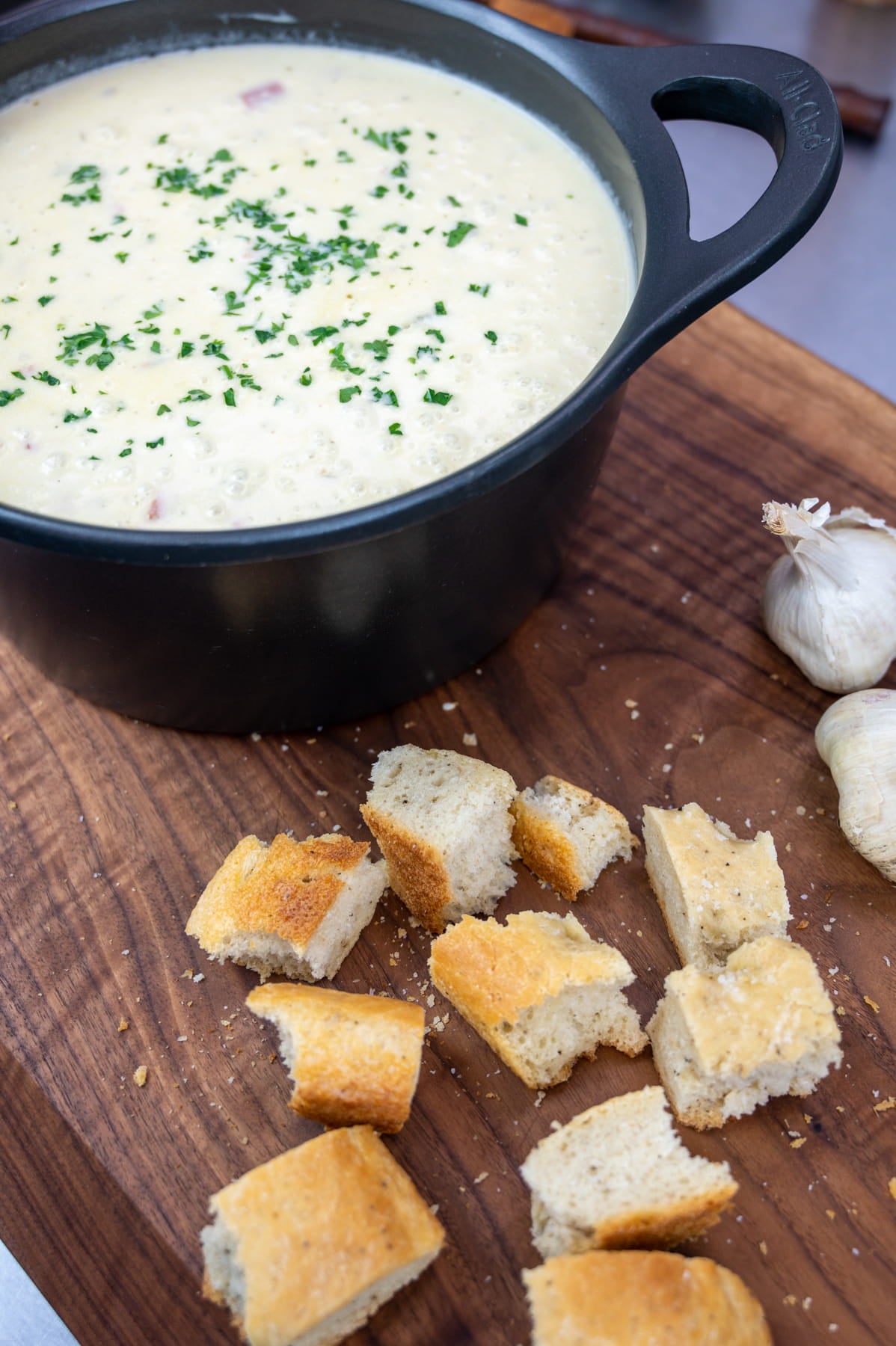 Sole Soups Clam Chowder With Bacon side view
