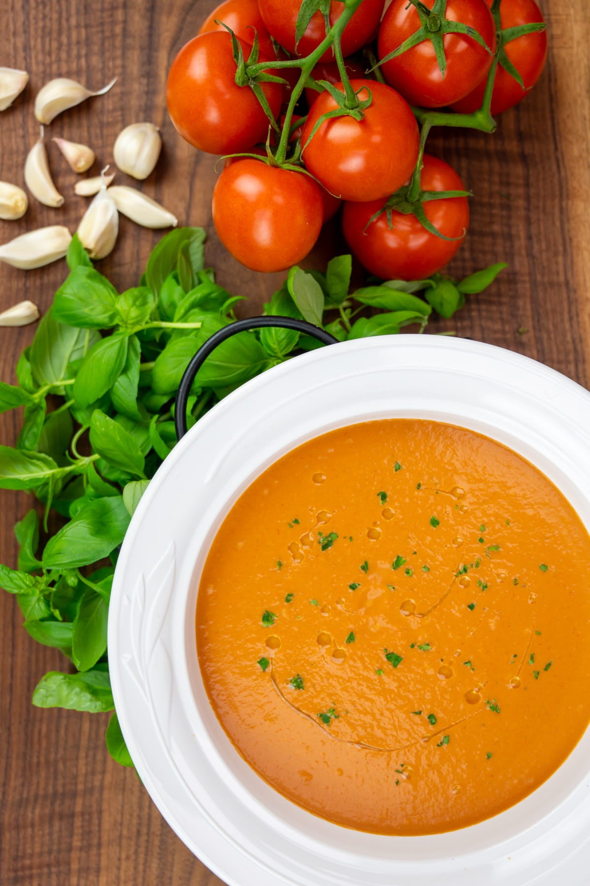 Sole Soups Tomato Soup upper view