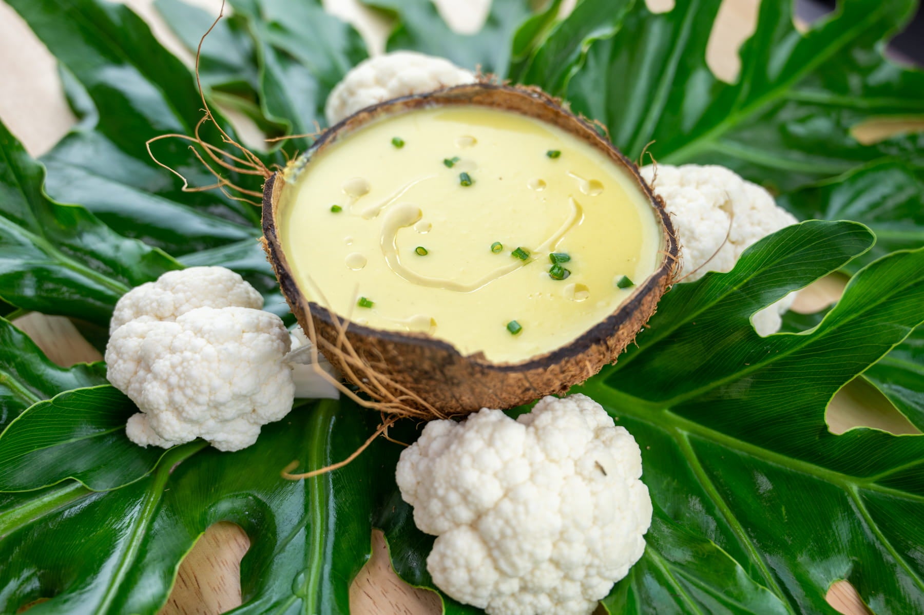 Sole Soups Cauliflower with Coconut Milk and Cumin front view