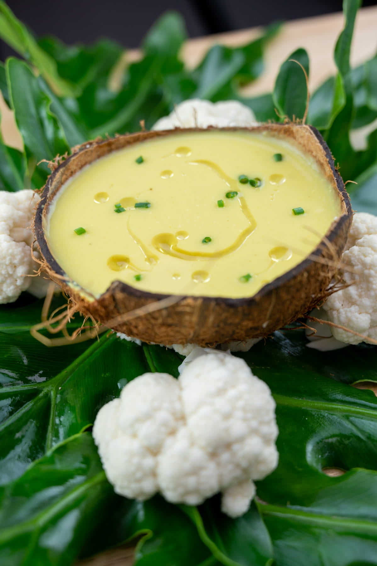 Sole Soups Cauliflower with Coconut Milk and Cumin side view