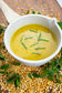 Sole Soups Yellow Split Pea with Curry upper view