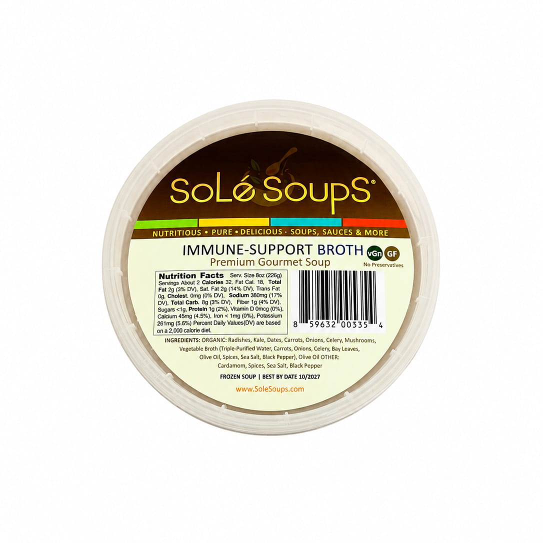 Sole Soups Broth Trio Bundle - Immune-Support Broth upper view