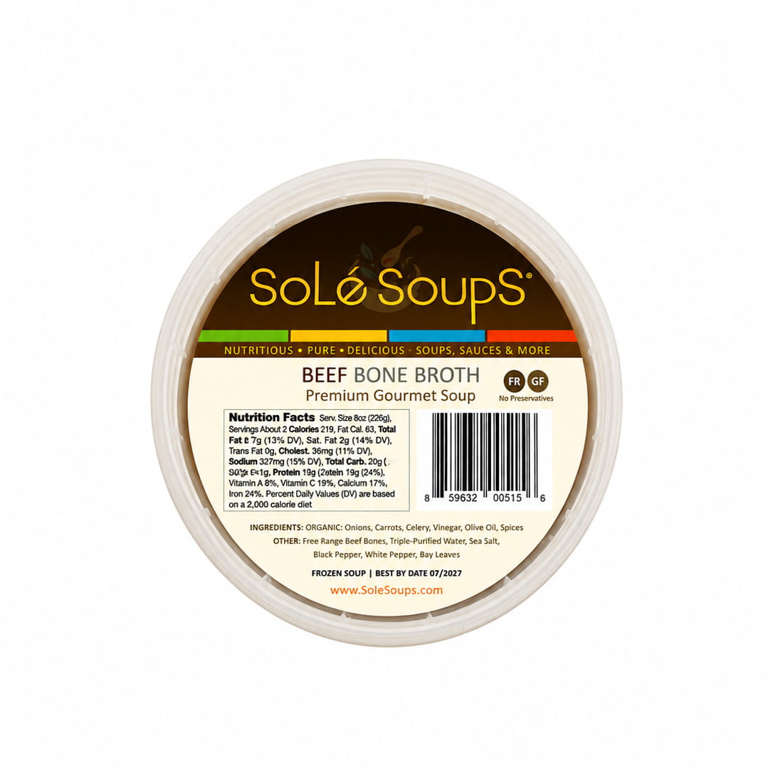 Sole Soups Broth Trio Bundle - Beef Bone Broth upper view